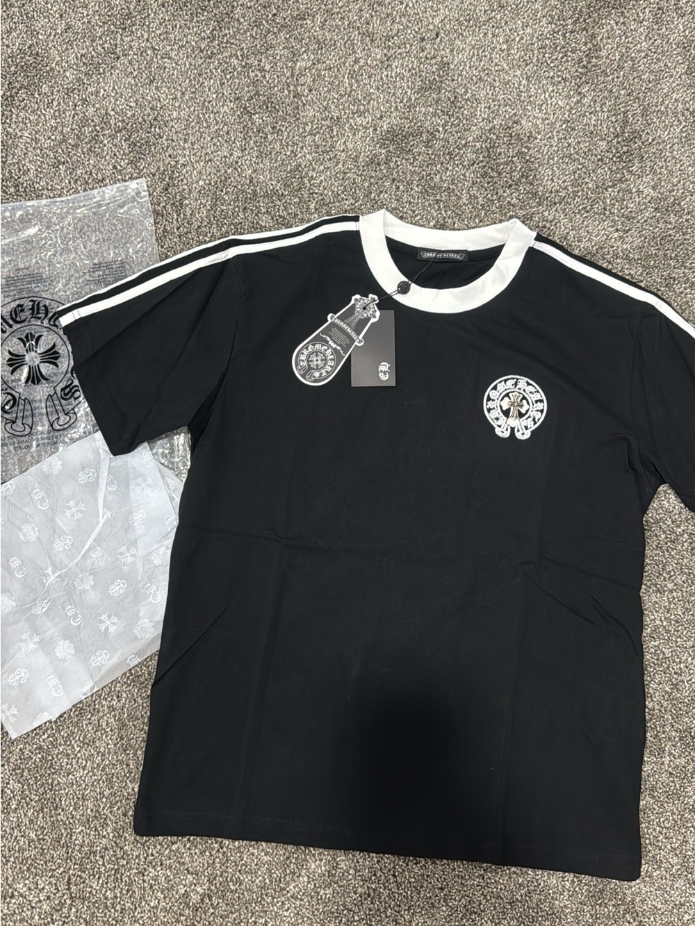 CHROME HEARTS SHIRT black/white